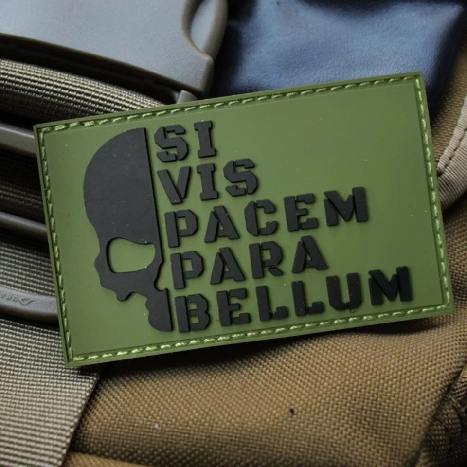 Parche PVC moral militar 'Si desea paz' – Insignia táctica - imagen 5