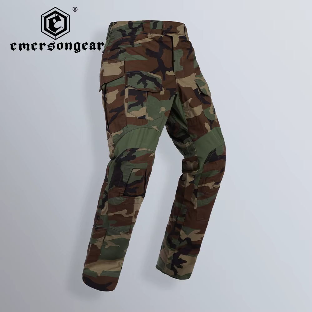 EMERSONGEAR-pantalones de combate para caza, pantalón táctico de combate para Airsoft Emerson G3, uniforme BDU Airsoft, Woodland