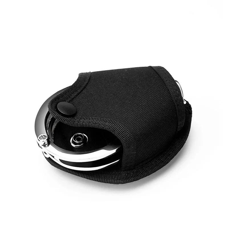Esposas universales tácticas con bolsillos pequeños, funda para grilletes de policía, cinturón de cintura, soporte superior abierto, accesorios para cinturón - imagen 4