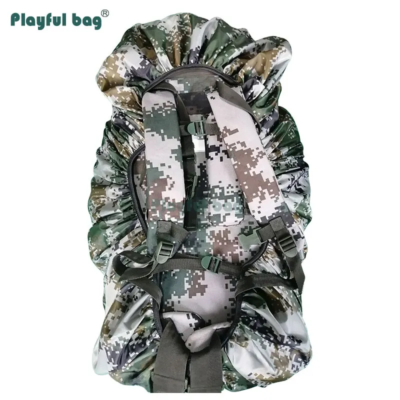 Mochila impermeable de camuflaje de 75L, cubierta de lluvia para viajes al aire libre, sombrilla elástica a prueba de lluvia, 01B, AVA39 - imagen 5
