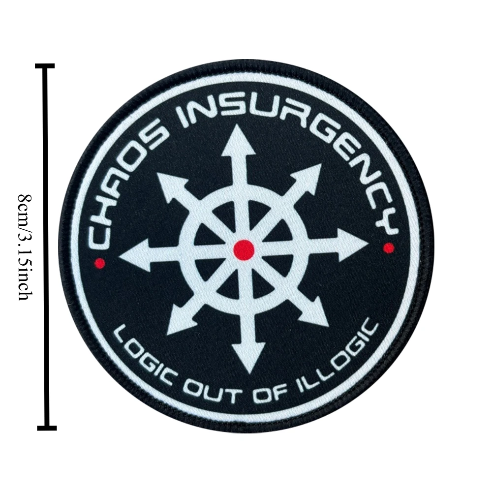 Parche táctico SCP Chaos Rebels, parches divertidos de gancho y bucle, insignia de moral, brazalete del ejército militar, pegatinas para mochila - imagen 2