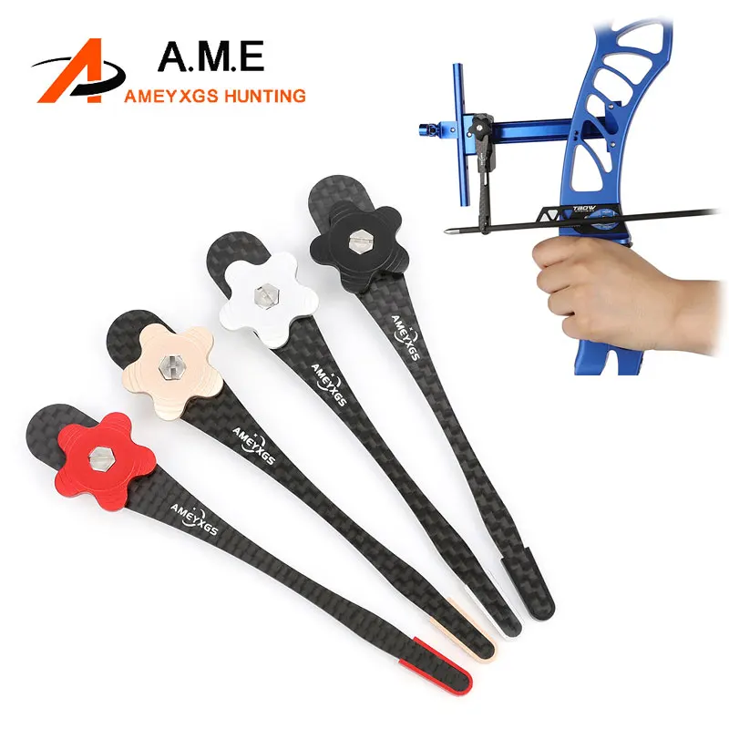 Arco recurvo Clicker hoja de fibra de carbono tiro con arco Clicker hoja de señal longitud de dibujo fija para juego de competición tiro al objetivo - imagen 2