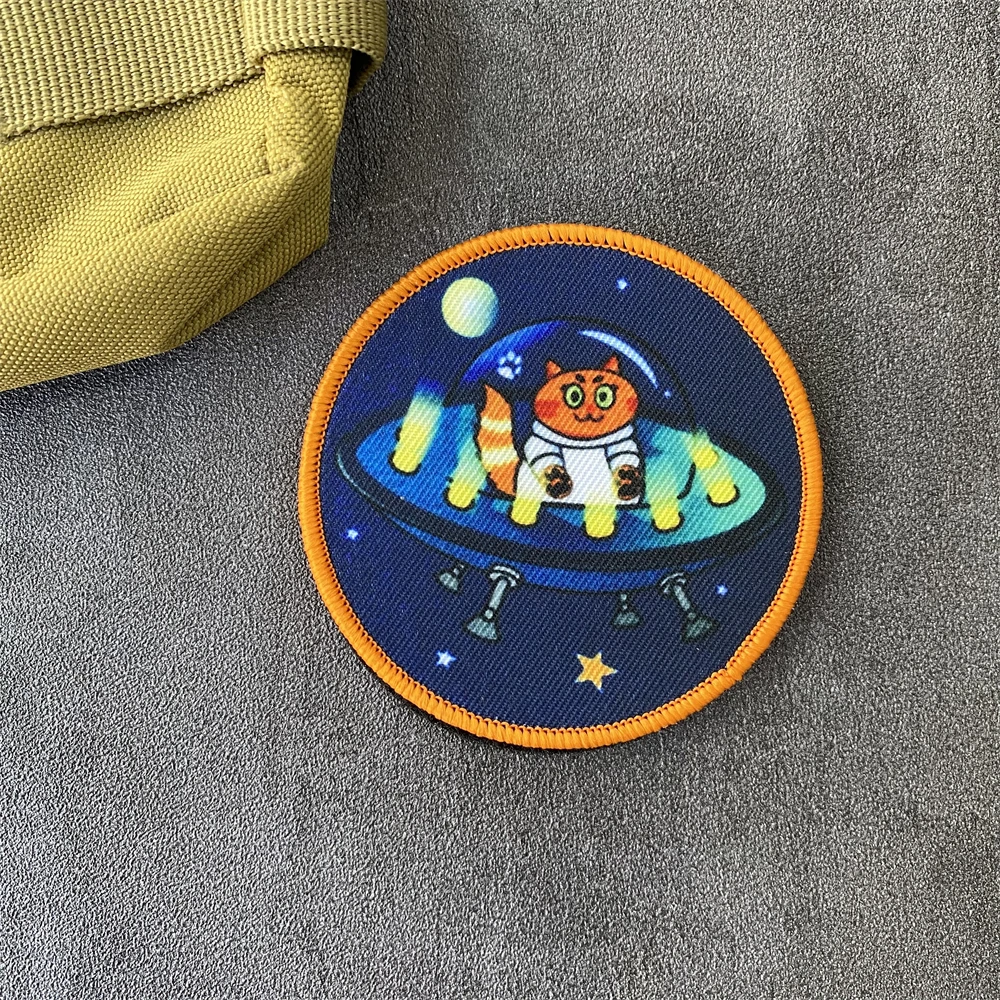 Insignia de moral táctica de soldado Tigre, Parche de gato del regulador siberiano, brazalete militar con estampado de gancho y bucle, pegatina de sombrero para mochila al aire libre - imagen 5