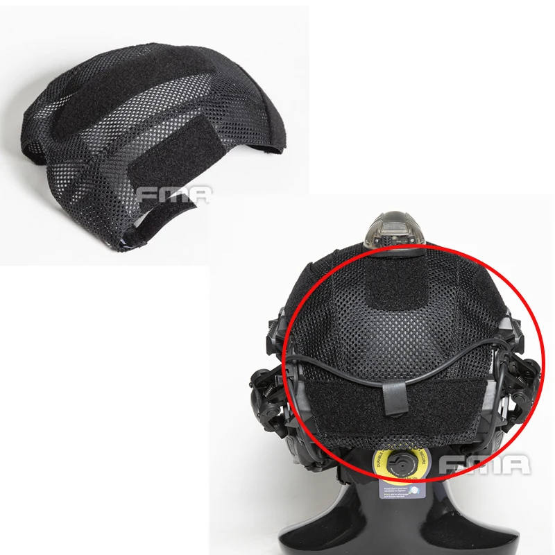 Accesorios tácticos para casco FMA, cubierta para casco balístico EX de tela de red - imagen 2