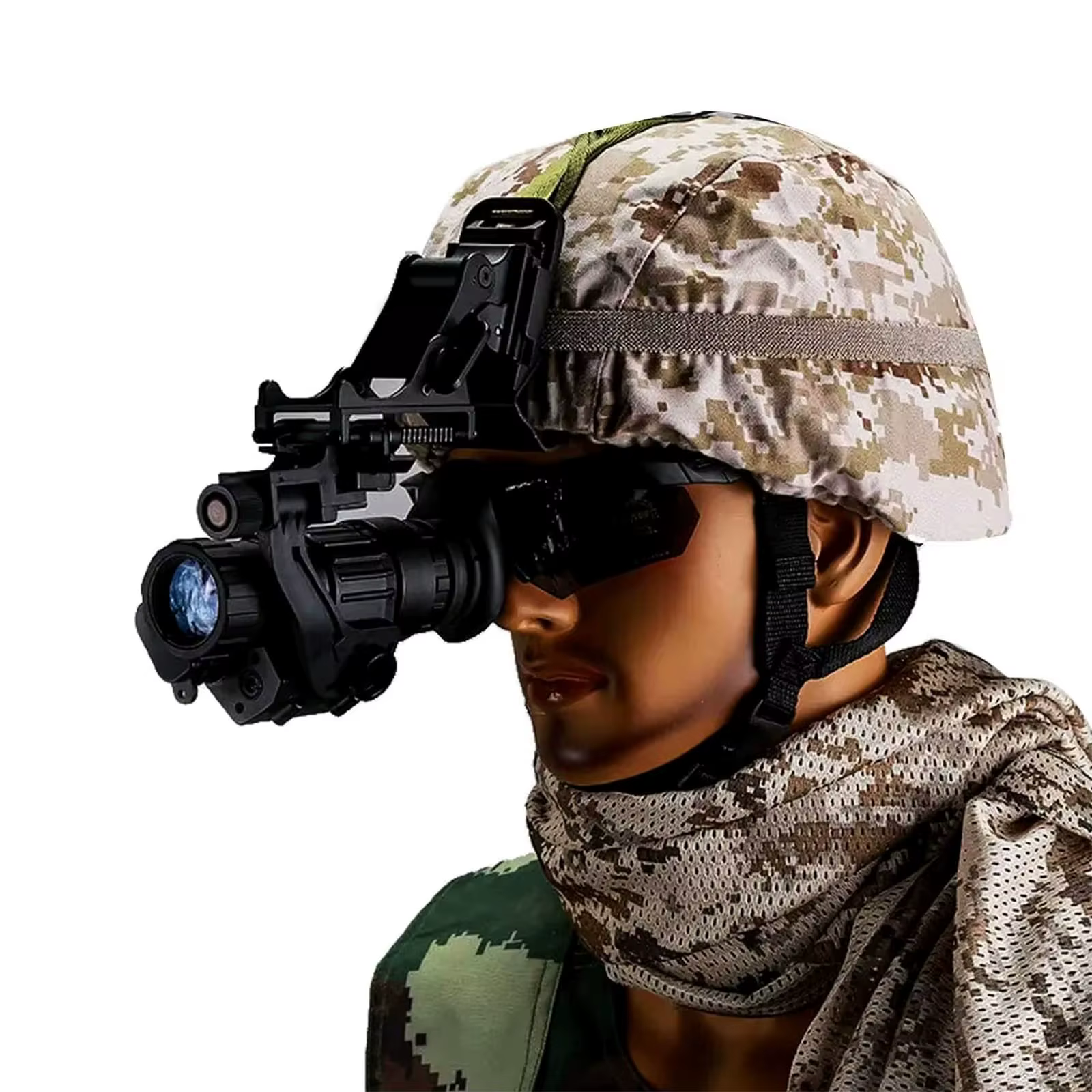 Soporte NVG metal para PVS-14/PVS-7 – Montura rápida casco MICH táctico - imagen 4
