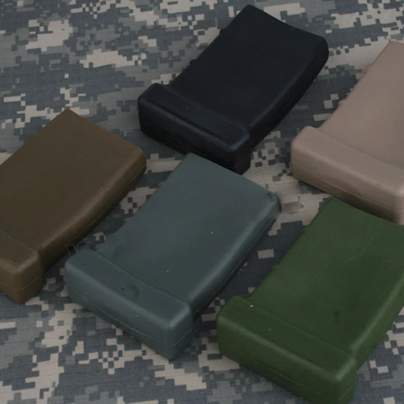 Protector de revista táctica Mag cubierta de camuflaje goma suave Rifle ayudar 556 entrenamiento tiro caza combate deportes al aire libre - imagen 5