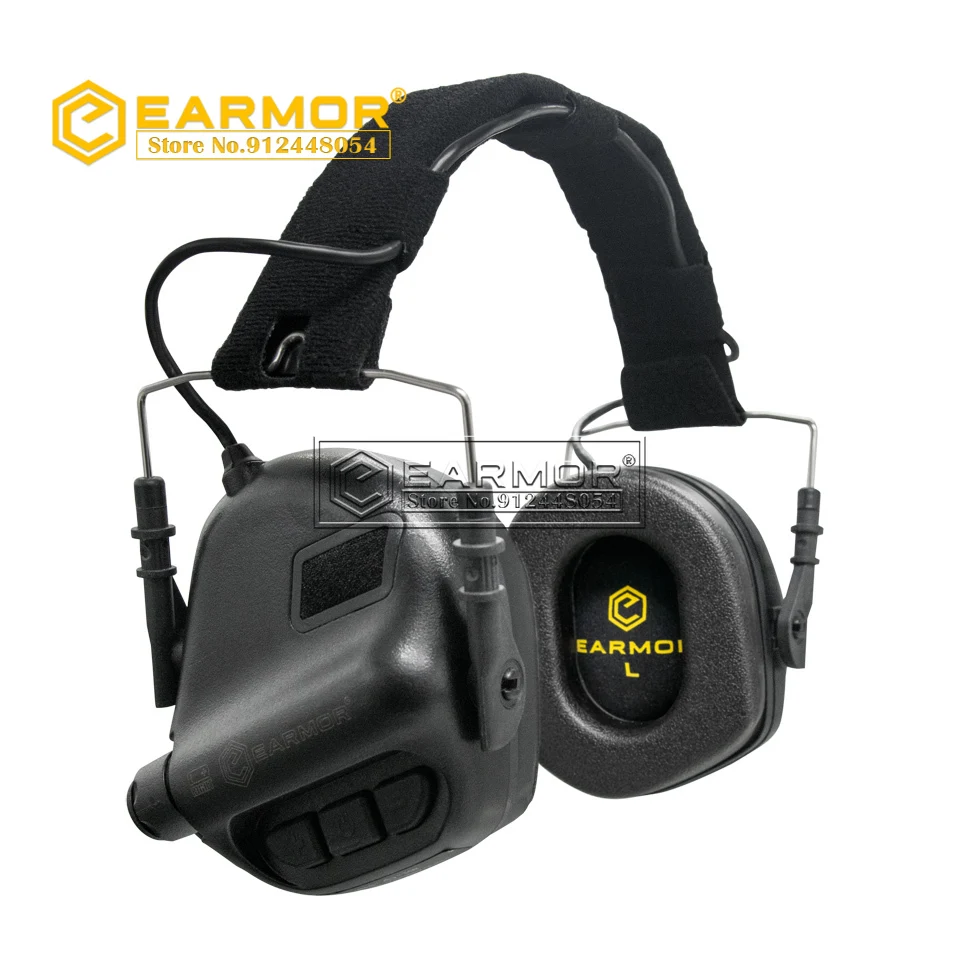 EARMOR MOD4 Auriculares tácticos M31 Nueva diadema Tiro Liquidación de ruido Auriculares de aviación Protector auditivo - Negro - imagen 2