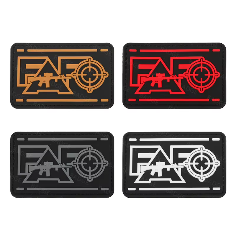 FAFO Parche táctico luminoso de PVC con gancho para chaleco - imagen 2