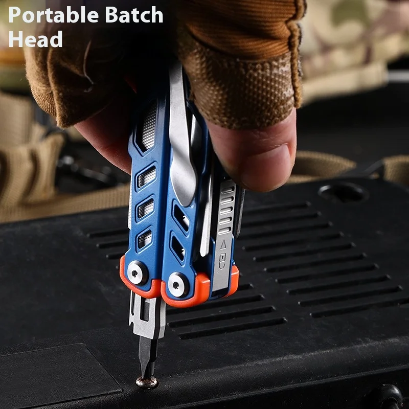 Alicates multifuncionales para cuchillos de acero inoxidable, alicates plegables portátiles de emergencia para exteriores, herramienta combinada EDC, plegado de escalada para acampar - imagen 5