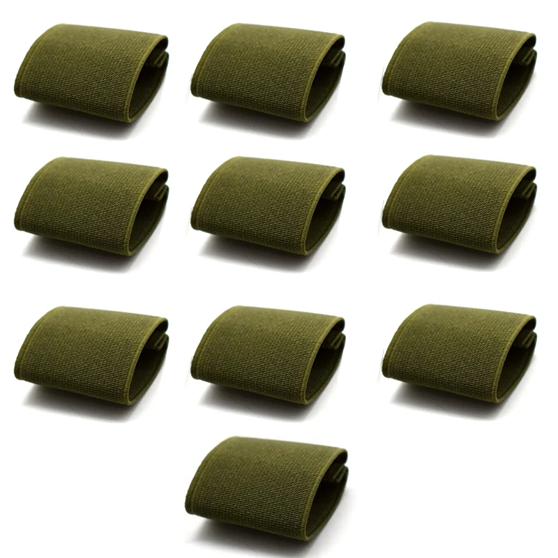 Cinturón elástico táctico para mochila, correas de soporte, banda de sujeción para cinturón ancho de 1,5 pulgadas, accesorios para caza, 10 unids/set - imagen 2