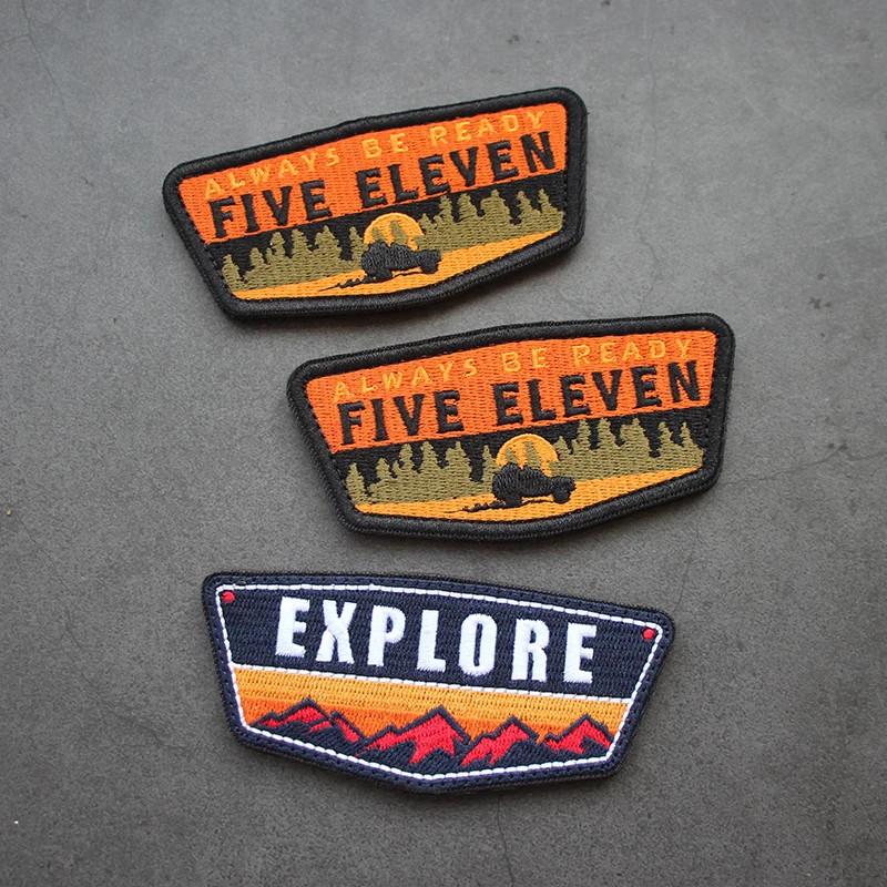 Accesorios para bolsa al aire libre, brazalete bordado de aventura para viaje a campo traviesa, réplica de moral, paquete de insignias todoterreno, parches para ropa - imagen 5