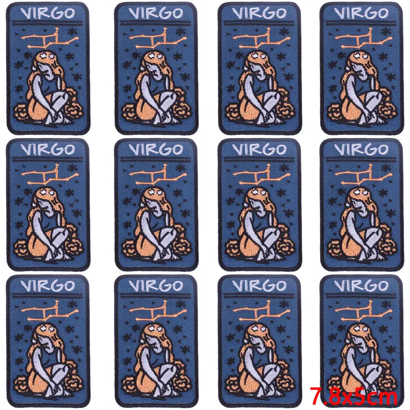 Parche termoadhesivo de doce constelaciones para planchar en la ropa, 10 unidades por lote - imagen 5
