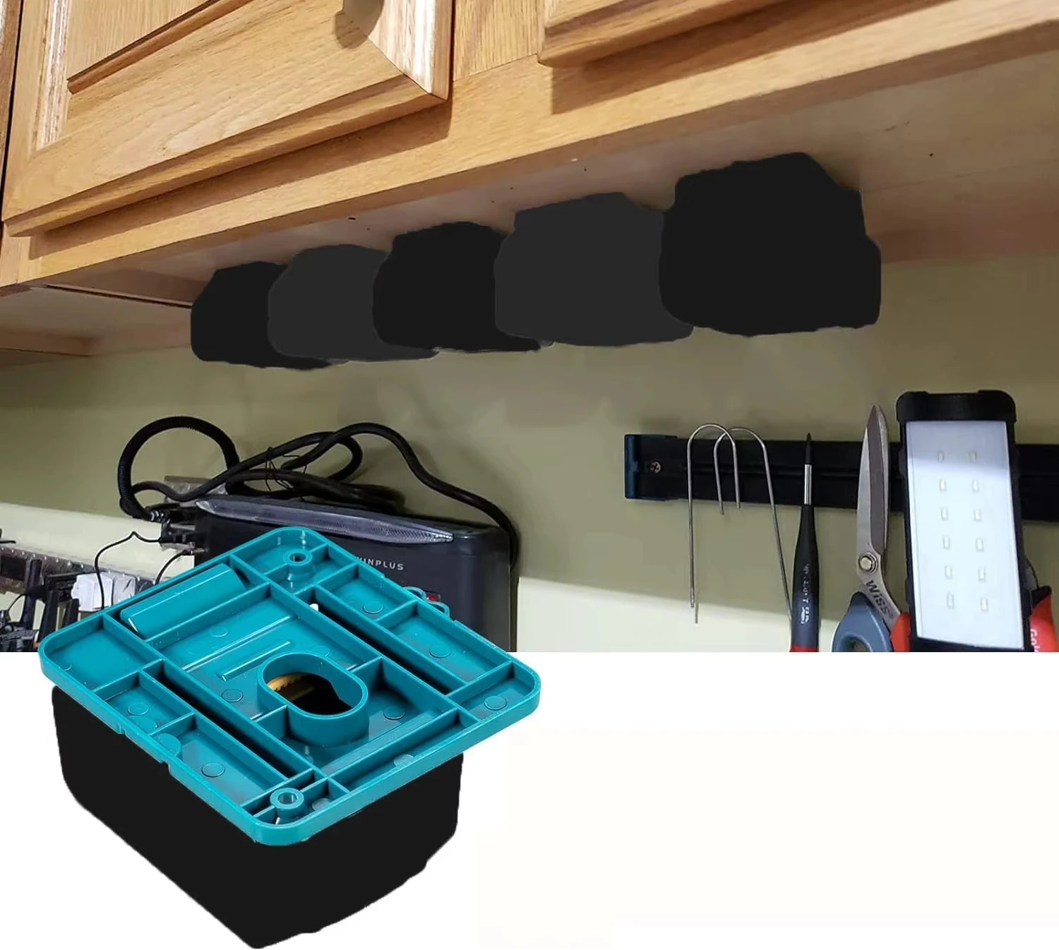 10 juegos de soportes de batería para soporte de batería Makita/Bosch de 18 V, Compatible con Bl1860 Bl1850 Bl1840 Bl1830 (con tornillos - imagen 3