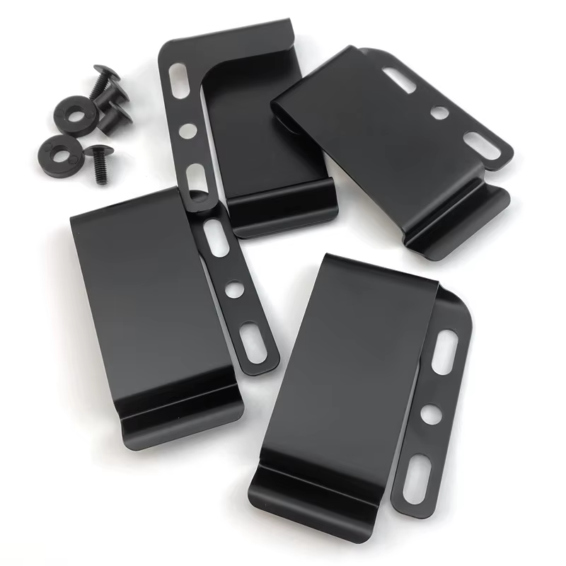 Clips de cinturón Kydex en acero inoxidable con tornillos para funda