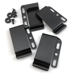 Clips de cinturón Kydex en acero inoxidable con tornillos para funda