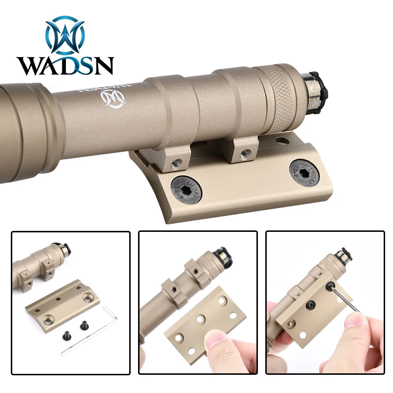 Luz de explorador compensada táctica DD SMR mlok, montaje lateral, Base keymod, linterna SF M300 M600 SMR, accesorios de luz de riel guía - imagen 4