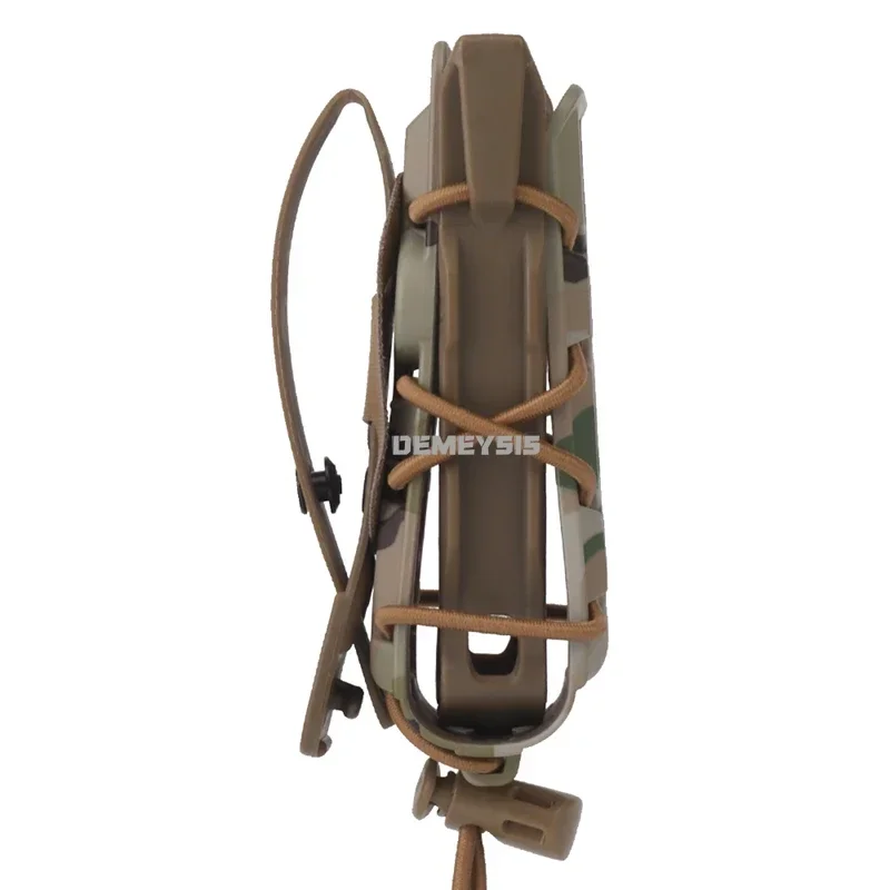 Bolsas para revistas de 9mm y 45ACP, soporte para linterna de caza, riñonera, tiro táctico, pistolas MOLLE, bolsas individuales Mag - imagen 4