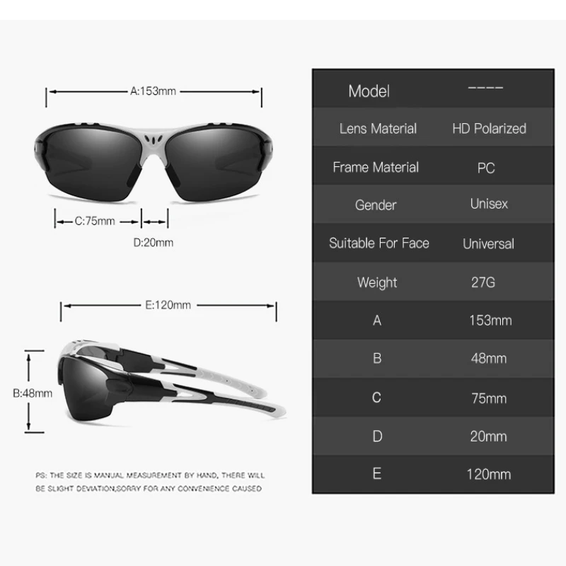 JSJM-gafas de sol polarizadas para hombre, lentes de sol polarizadas a la moda para ciclismo, pesca, deportes al aire libre, protección UV400, 2022 - imagen 5