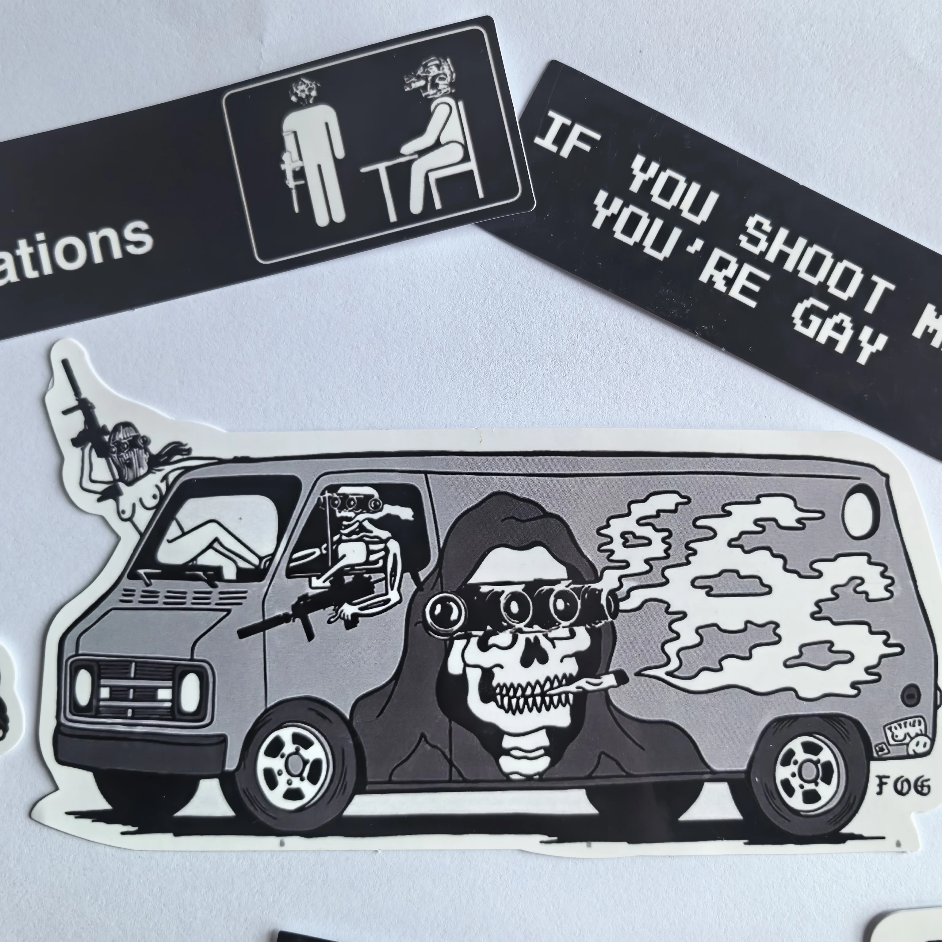 Juego de pegatinas impermeables para acampar al aire libre, decoración de ordenador, casco, taza antiniebla - imagen 2