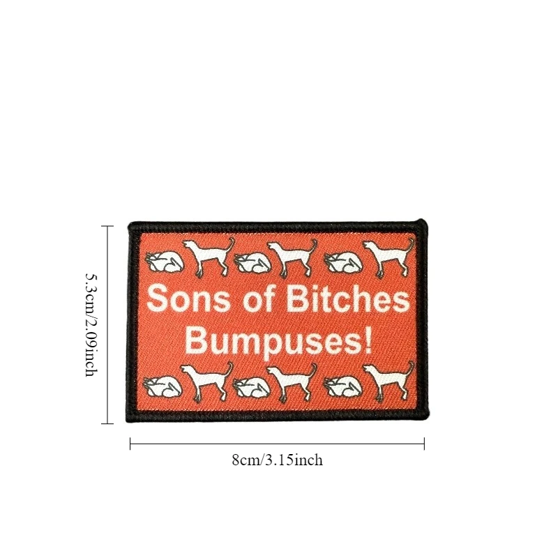 Parche táctico con impresión divertida, insignia de moral militar, parche de gancho y bucle para mochila, ropa decorativa - imagen 4