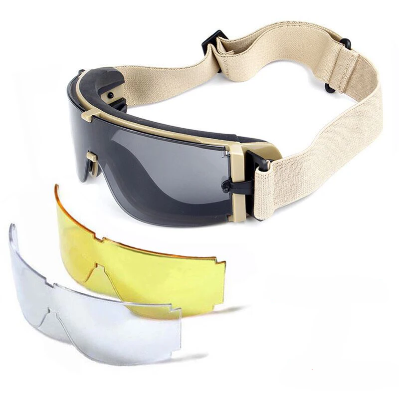 Gafas tácticas de las fuerzas especiales a prueba de balas, gafas de tiro a prueba de explosiones, gafas de juegos de guerra a prueba de viento y arena, X800 - imagen 4