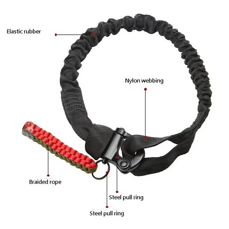 Cordones para exteriores, cuerda de seguridad ajustable táctica, correa multifunción, cinturón de nailon, Kit de supervivencia para caza, eslinga de rescate - imagen 2