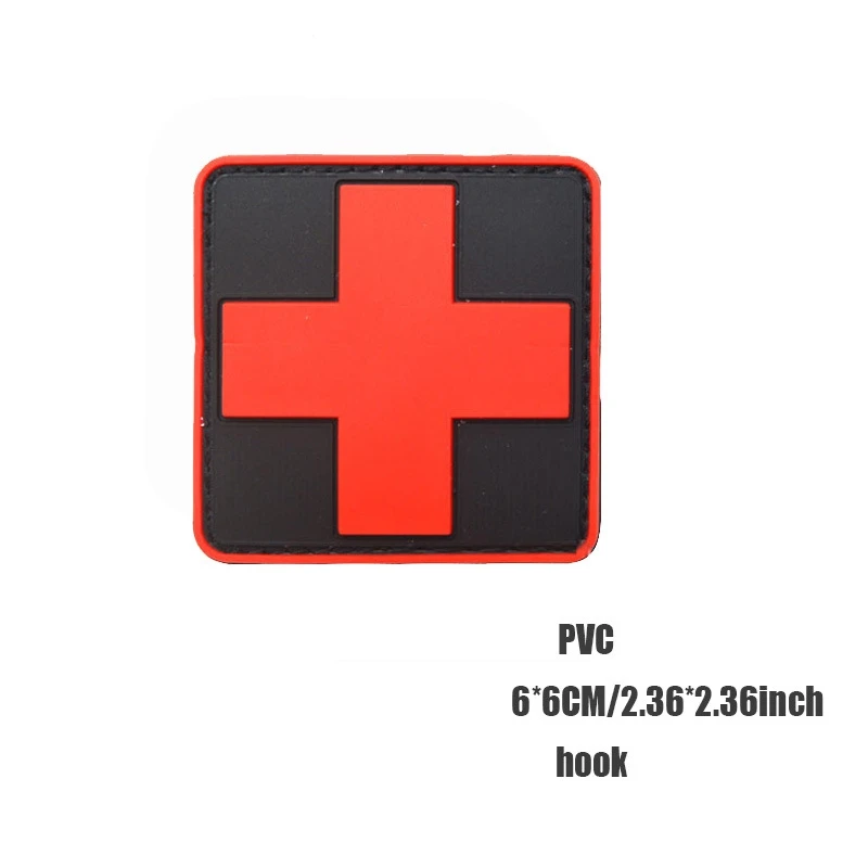 Parche de PVC con Gancho y Bucle de la Varita de Asclepio, Parches de Accesorios Médicos, Insignia Moral para Exteriores, Insignia Táctica para Ropa - imagen 5