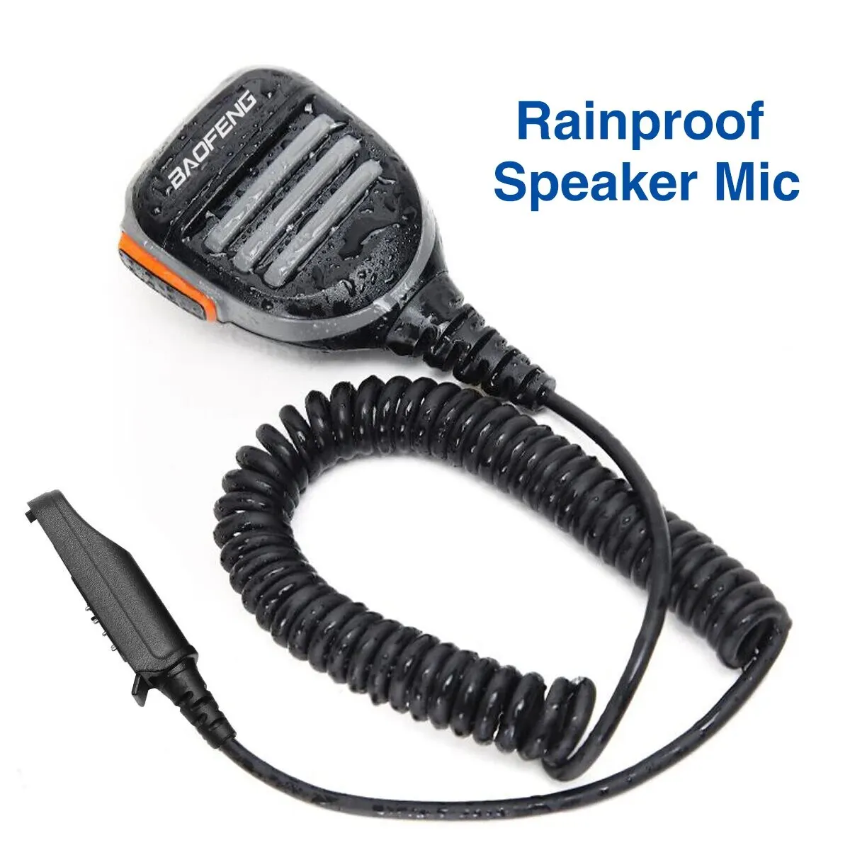 Baofeng, altavoz impermeable, micrófono, micrófono de hombro para BaoFeng UV XR UV 9R Pro Plus GT 3WP, walkie talkie impermeable - imagen 4