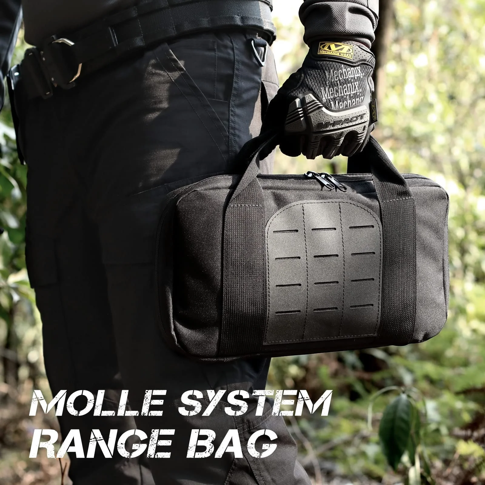 Estuche táctico para pistola, estuche para pistola, estuche blando para pistola doble, fundas rectangulares para pistolas, bolso de mano, bolsa de herramientas EDC para exteriores