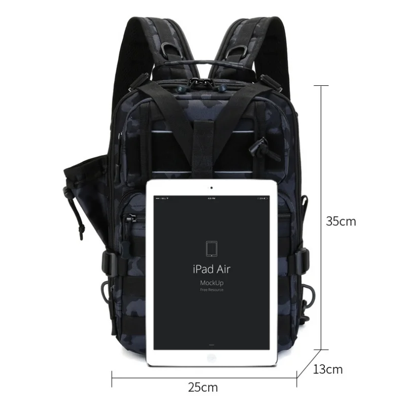 Mochila táctica multifuncional de pesca con sistema MOLLE - imagen 2