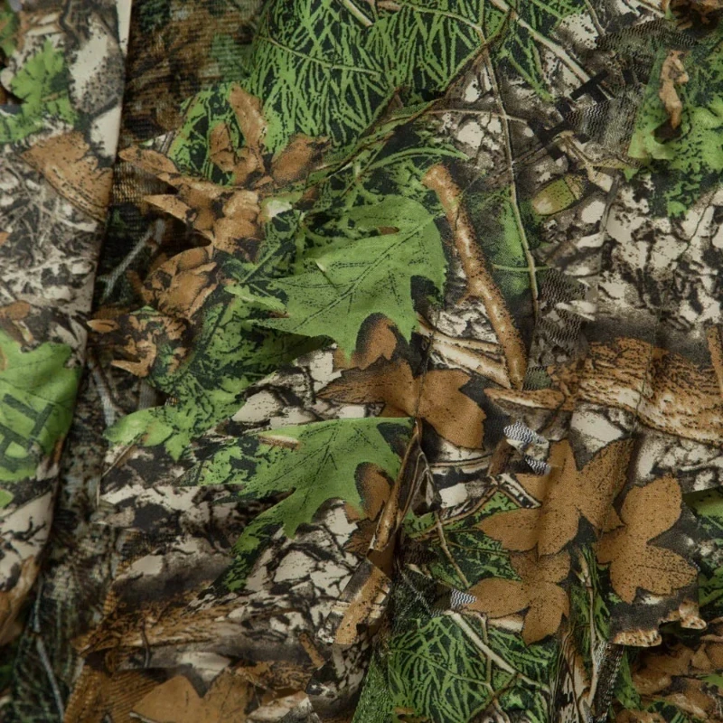 Camuflaje ghillie hoja de arce 3D para caza y francotirador con capucha - imagen 5