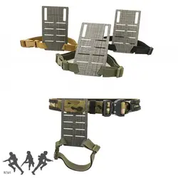 Funda modular táctica con cinturón, bolsa mag Tegris y correa pierna