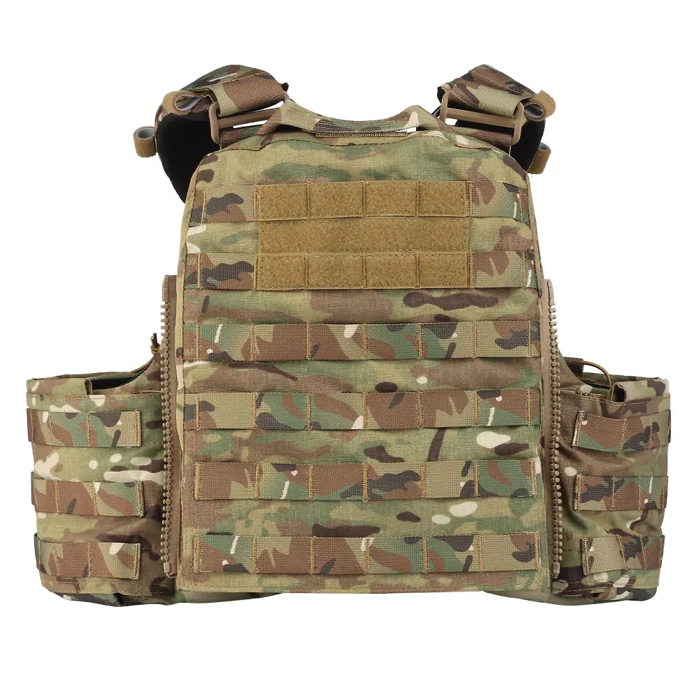 Portador de placa táctica CPC, armadura corporal de entrenamiento de combate Airsoft de alta resistencia, sistema MOLLE, chaleco de caza de liberación rápida, equipo de protección - imagen 5