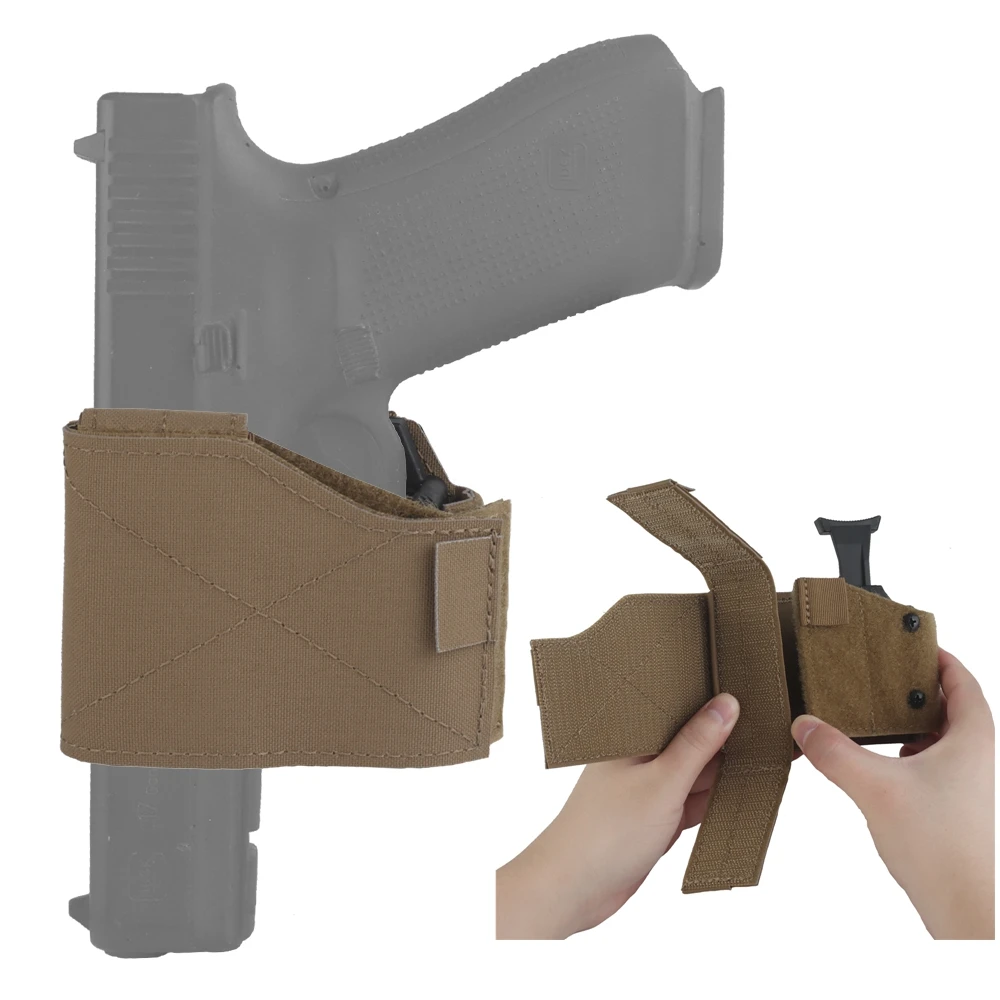 Funda Universal de nailon para pistola de mano izquierda, soporte táctico de cintura de extracción rápida, sistema M, funda para pistola para caza