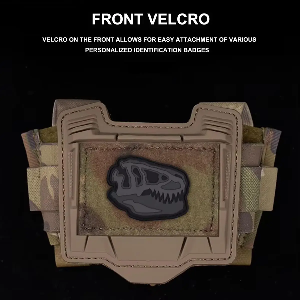 AQzxdc Bolsa táctica para batería de casco, bolsa para contrapeso, paquete de batería para casco, bolsa de peso de equilibrio con gancho y bucle para juego exterior - imagen 4