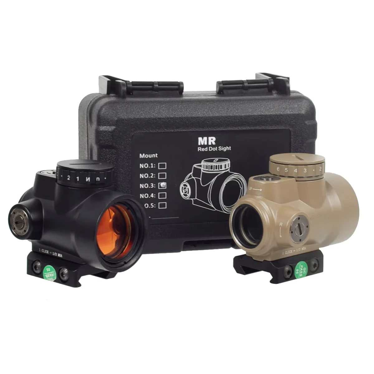 Airsoft MR 2MOA holográfico RM Red Dot mira telescópica caza equipo de francotirador iluminado para mira telescópica táctica ar15 de 20mm - imagen 2