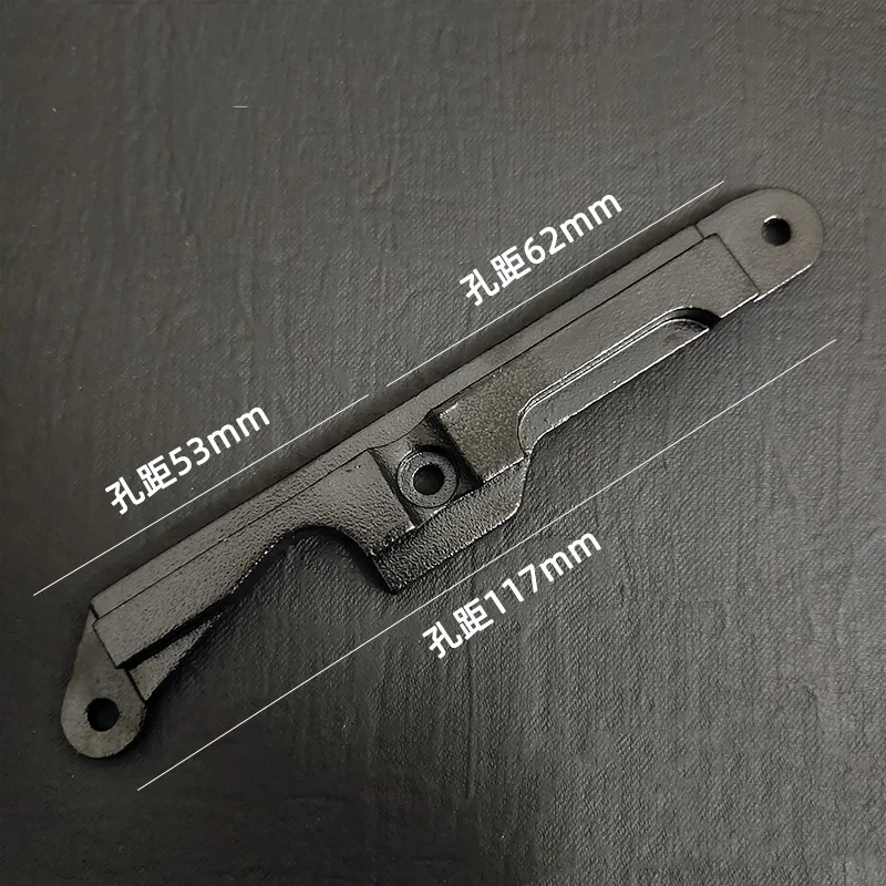 Placa lateral de cola de milano de acero AK47, Riel de montaje para receptores fresados estampados, acepta soportes laterales AK, accesorios de caza - imagen 2