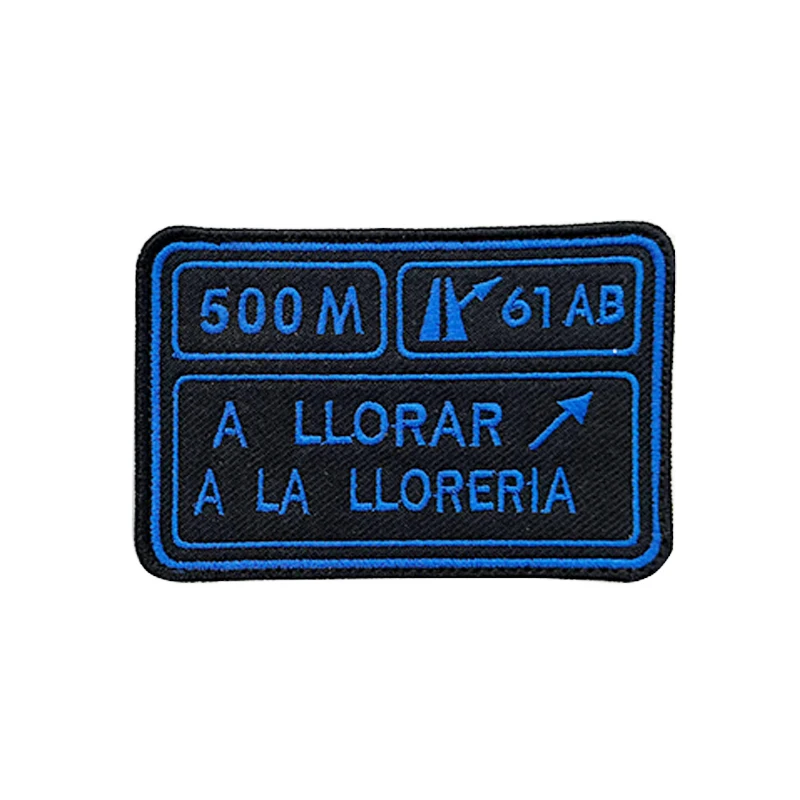 Parches bordados A LLORAR A LA LLORERIA rayas España insignia militar táctica gancho respaldo o planchar para Amy mochilas sombreros - imagen 5