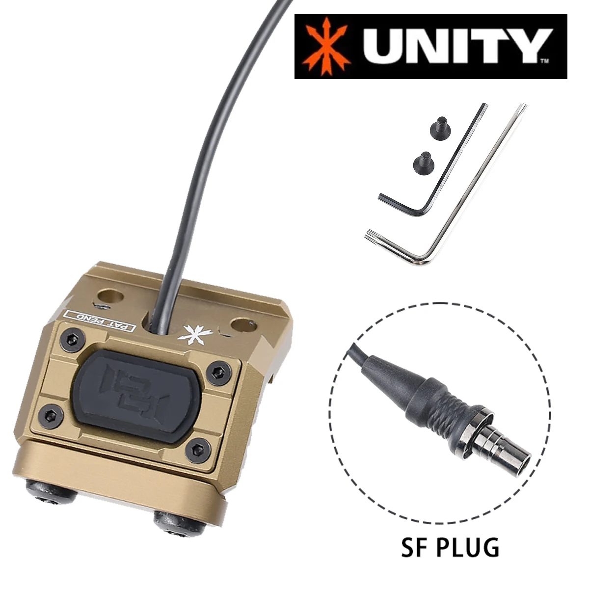 Interruptor de unidad para Surefire M600 M300, botón Mod caliente, presión, enchufe SF, Airsoft, potente Rifle, armas, luces de explorador, botón Mod - imagen 5