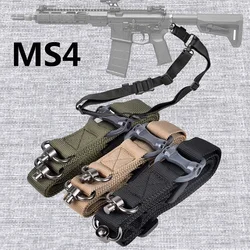 Eslinga táctica ajustable MS4 con correa QD metálica giratoria