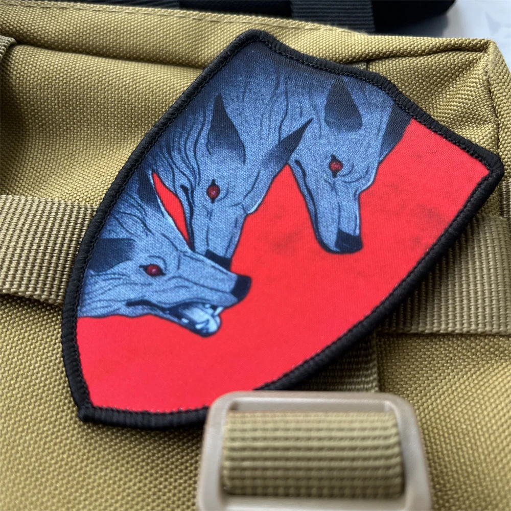 Parche de Chevron Rusia, Lobo, perro, divertido, moral, parches tácticos del ejército, insignia militar, pegatina de impresión de mochila - imagen 3