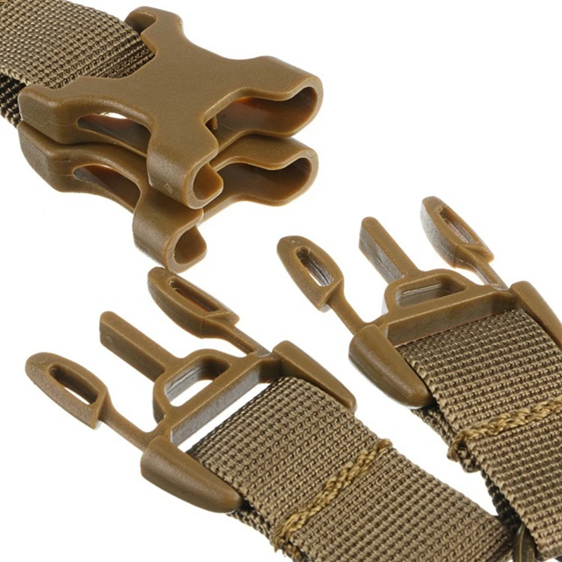 LLavero de engranaje táctico con Clip, cinturón de nailon, llavero militar, hebilla de liberación rápida, ganchos de accesorios para bolsa Molle - imagen 4