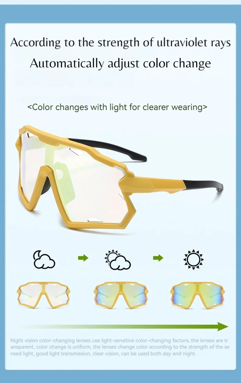 Gafas de sol polarizadas para ciclismo para niños y jóvenes, gafas de ciclismo UV400 para niñas, gafas para acampar, pescar, deportes al aire libre - imagen 3