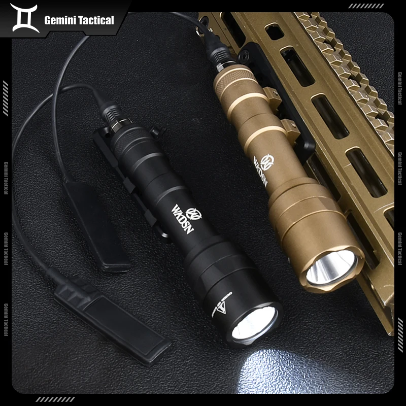 WADSN-linterna exploradora Airsoft SF M600U, táctica M600u, 800 lúmenes, foco LED para arma de caza, Base compensada para riel Mlok Keymod - imagen 5