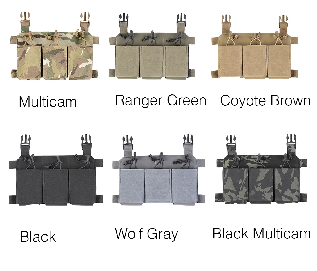 Bolsa elástica para revistas con triple panel de asalto y portador de placa integrado: se adapta a revistas AR556/545/762 - imagen 3