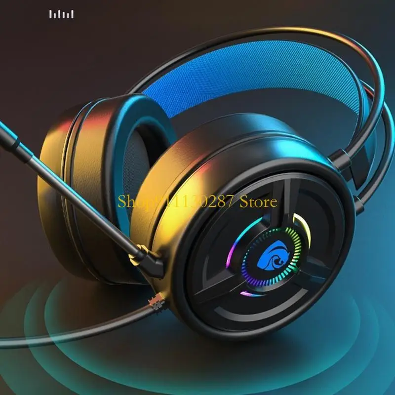 Auriculares para juegos J1HC, auriculares estéreo con para colocar sobre cabeza, casco para consola juegos - imagen 3