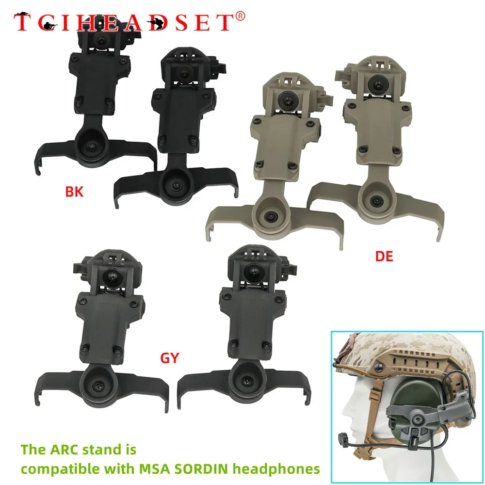 TCIHEADSET casco táctico WENDY/Arc adaptador de riel soporte de auriculares para MSA SORDIN/Z.TAC/TAC-SKY SORDIN Airsoft auriculares de tiro - imagen 3