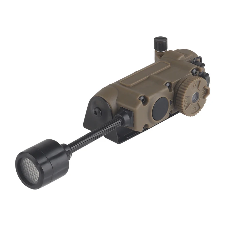 Lámpara para casco, luz estroboscópica táctica, rojo/verde/azul/blanco/cabeza IR, luz IFF para caza al aire libre, linterna LED, accesorios de equipo Airsoft