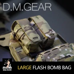 Bolsa táctica MOLLE flashbang simulada para airsoft
