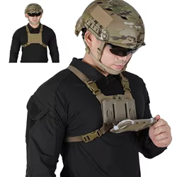 Soporte fijo para tablero de navegación táctica, pecho, placa colgante para teléfono móvil, tablero de navegación, chaleco fijo, caza Airsoft NA78